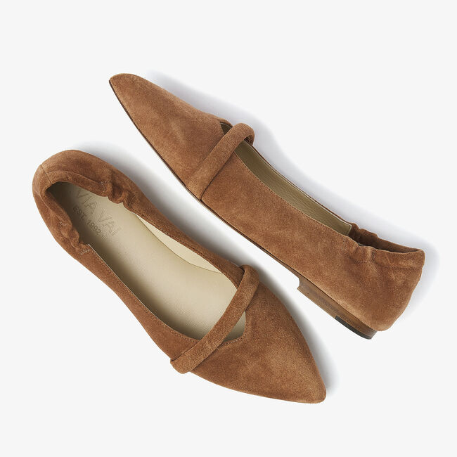 Braune VIA VAI Ballerinas LOLA ROSE - large