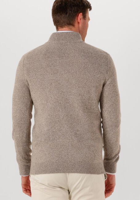 Beige PROFUOMO Pullover PULLOVER HALF ZIP WOOL BLEND - large