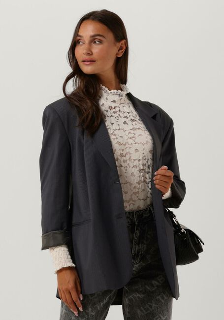 Ecru ALIX THE LABEL Blusen LADIES KNITTED STRETCH LACE TOP - large