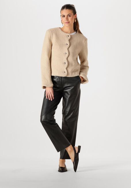 Schwarze Y.A.S. Hose YASLINE HMW LEATHER PANT - large