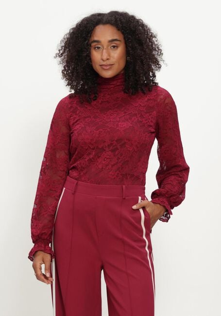 Bordeaux POM AMSTERDAM Blusen RUBY LACE BURGUNDY RED - large