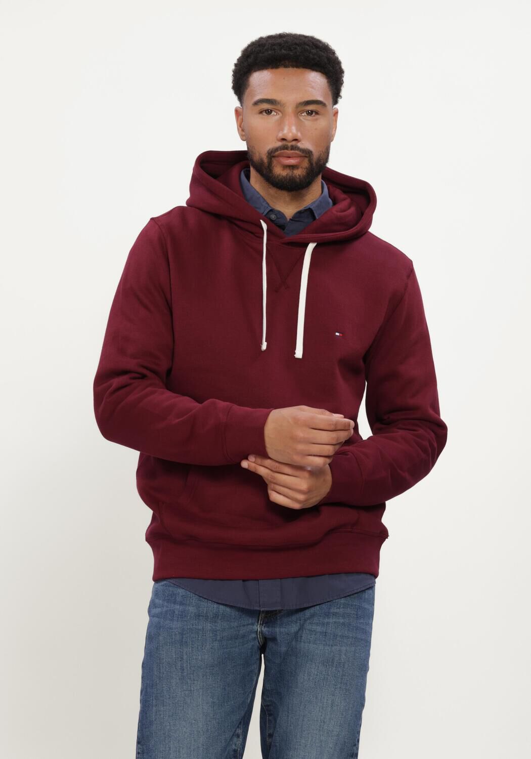 Bordeaux TOMMY HILFIGER Sweatshirt ESS SEASONAL FLEECE HOODY - large