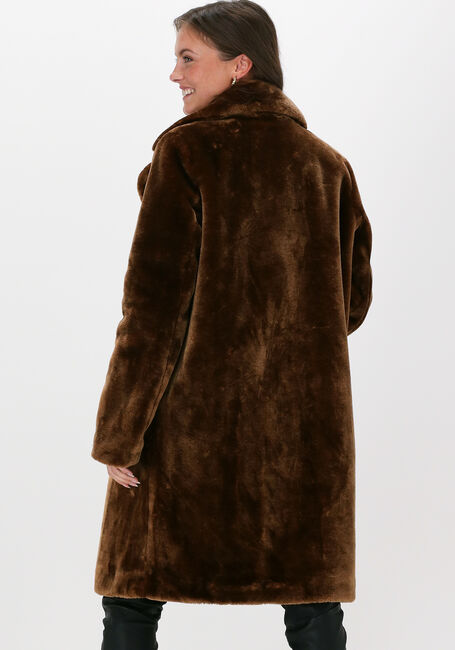 Braune GIACOMO THE JACKET Fake-Fur-Jack 13 LT FUR LONG - large