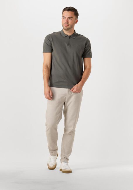 Dunkelgrün DSTREZZED Polo-Shirt DORIAN ZIP POLO - large