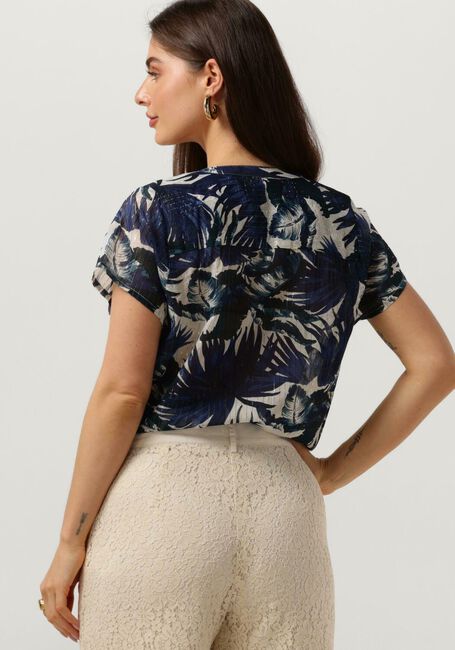 Blaue LOLLYS LAUNDRY Top HEATHERLL TOP SS - large
