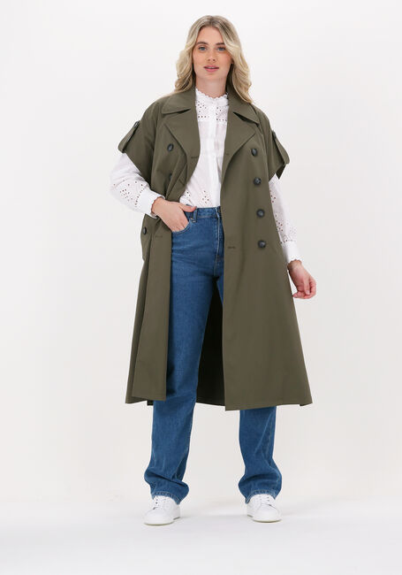 Dunkelgrün BEAUMONT Trenchcoats SLEEVELESS OVERSIZED TRENCH - large