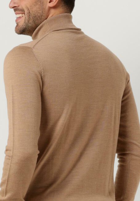 Camelfarbene PROFUOMO Rollkragenpullover PULLOVER ROLL NECK - large
