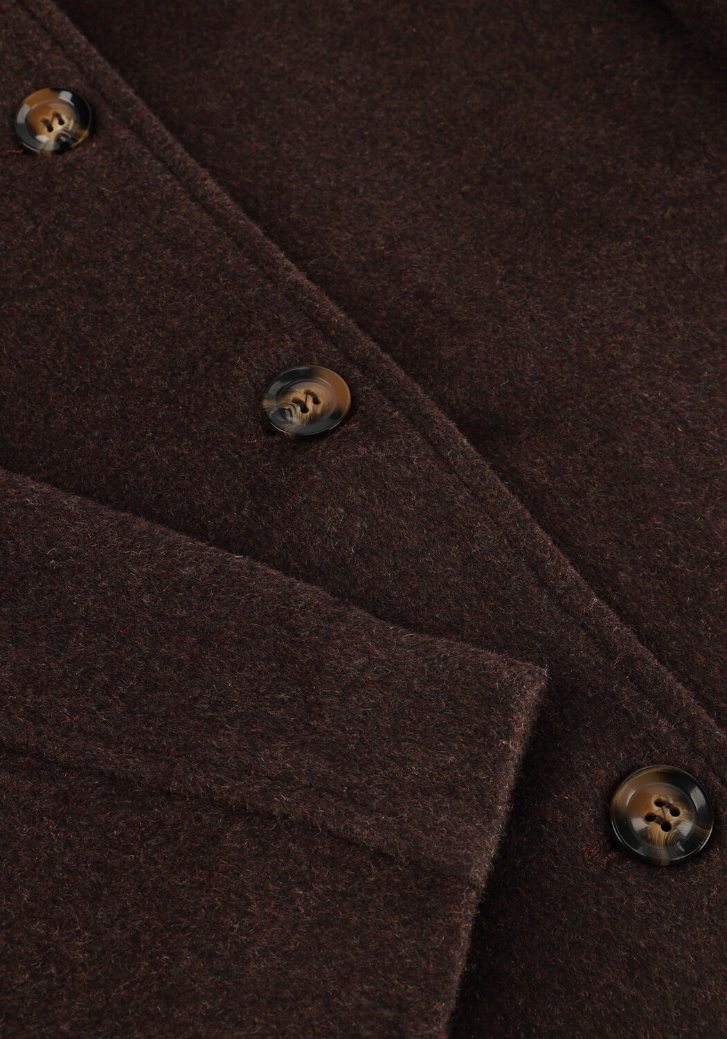 Braune NEO NOIR Jack HAMRA WOOL JACKET - large