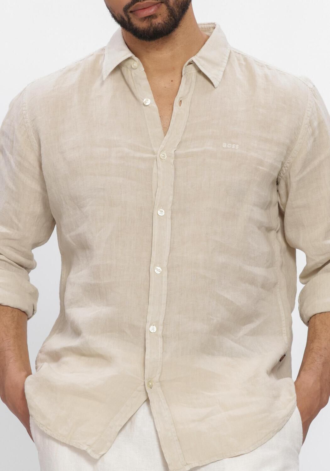 Beige BOSS ORANGE Casual-Oberhemd RELEGANT_6 - large