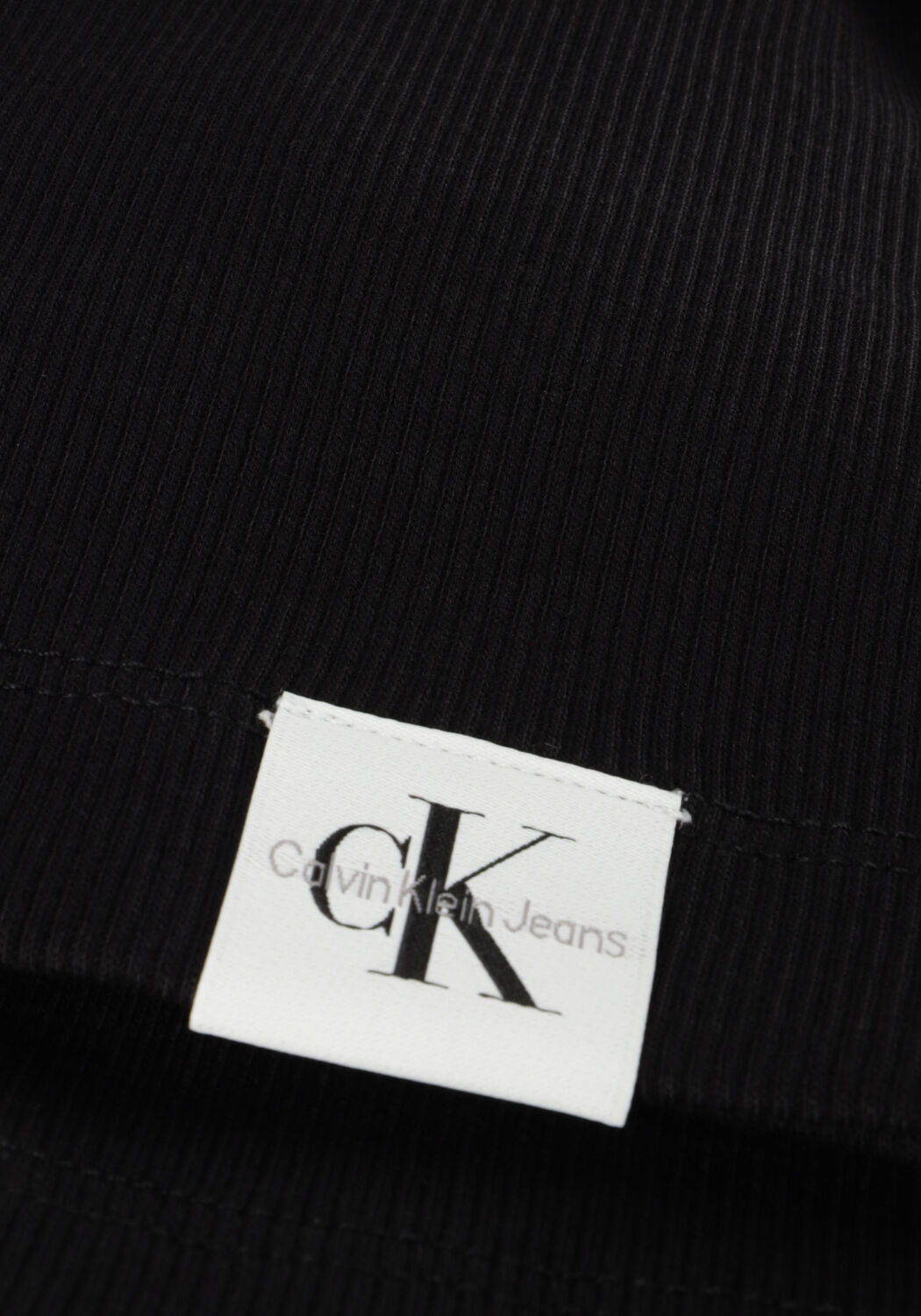 Schwarze CALVIN KLEIN Top RAB RIB TANK TOP - large