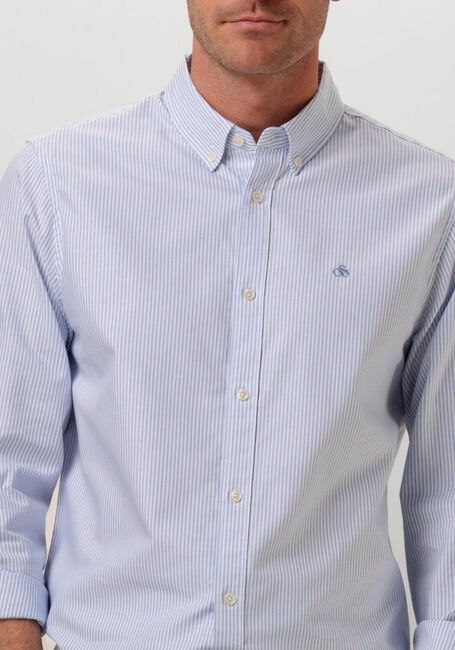Blaue SCOTCH & SODA Casual-Oberhemd OXFORD STRIPE - large