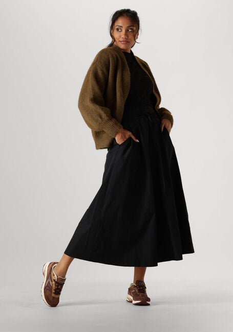 Schwarze SUMMUM Midirock SKIRT TAFT - large