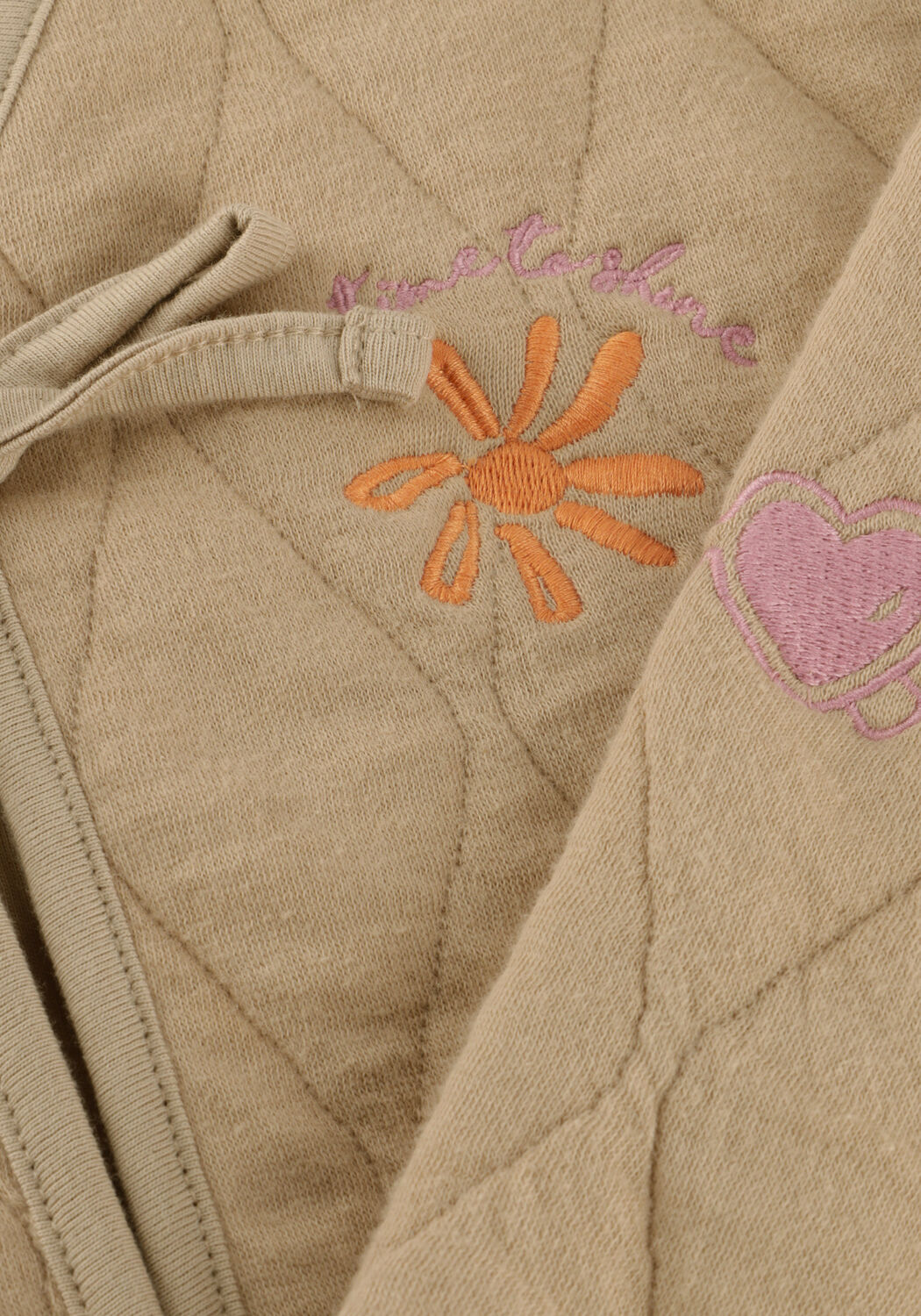 Beige YOUR WISHES Wattierte Jack QUILTED JERSEY EMBROIDERED JACKET - large