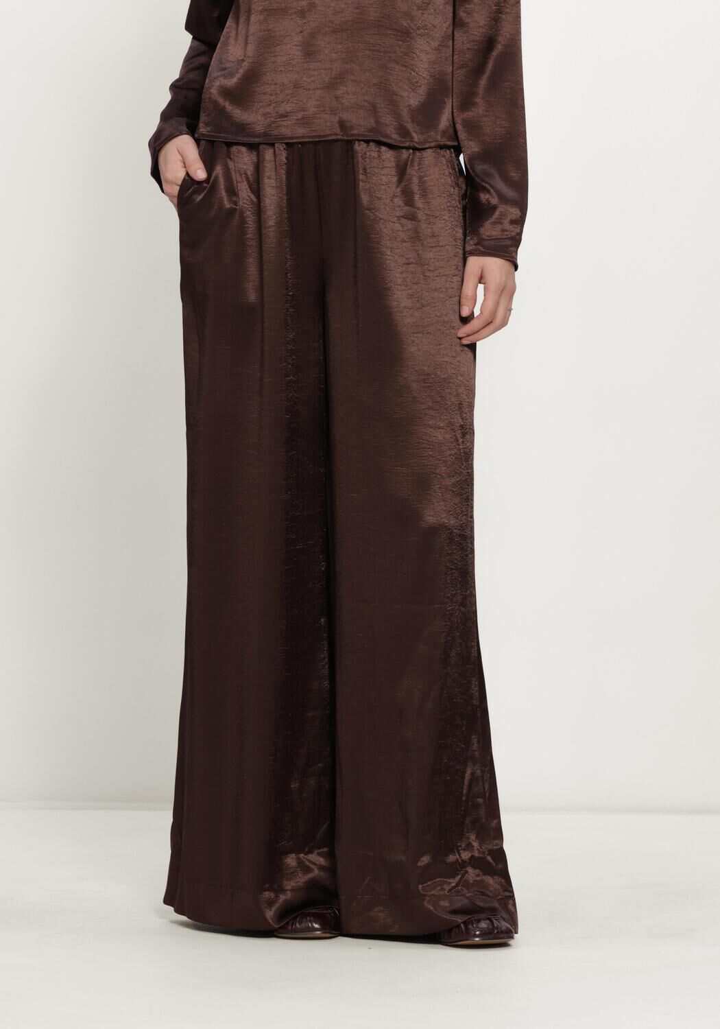 Braune AMAYA AMSTERDAM Weite Hose SYLVIE PANTS - large