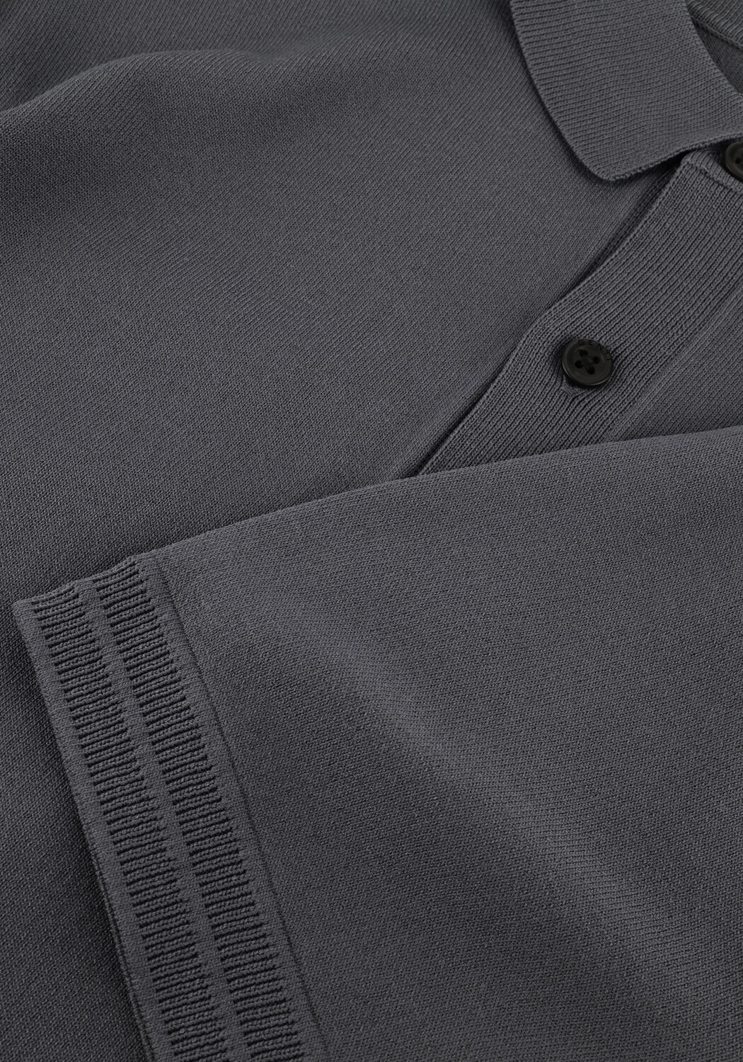 Graue GENTI Polo-Shirt POLO 2 BUTTON SS 1260 - large