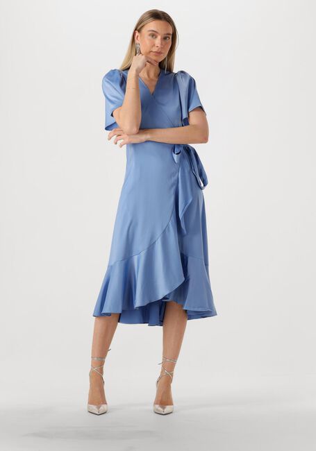 Hellblau Y.A.S. Midikleid YASTHEA MIDI WRAP DRESS - large