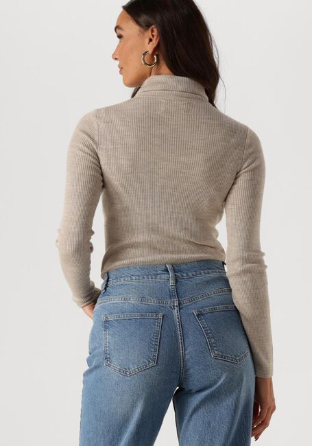 Beige MSCH COPENHAGEN Rollkragenpullover MSCHRIGMOR AVALINA RIB R PULLOVER - large
