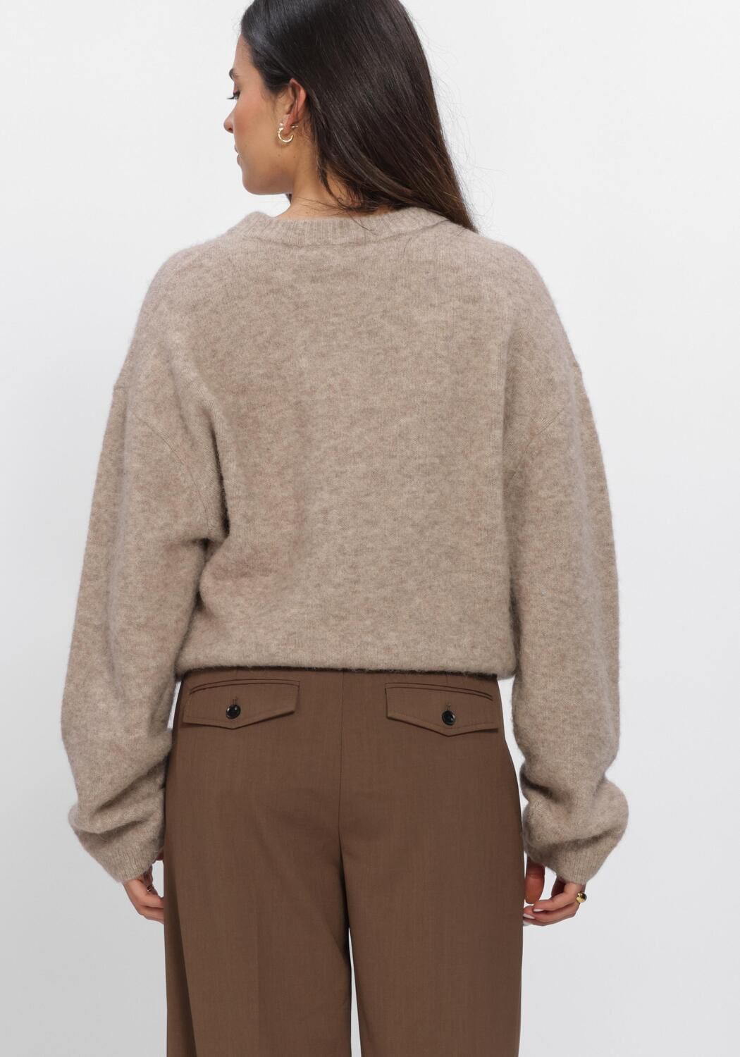 Beige SECOND FEMALE Pullover VARANO KNIT PULLOVER - large