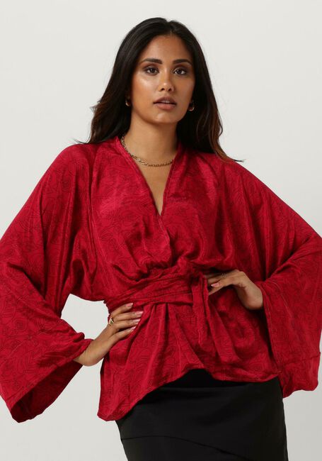 Rote SISSEL EDELBO Bluse CLAIRE TOP - large