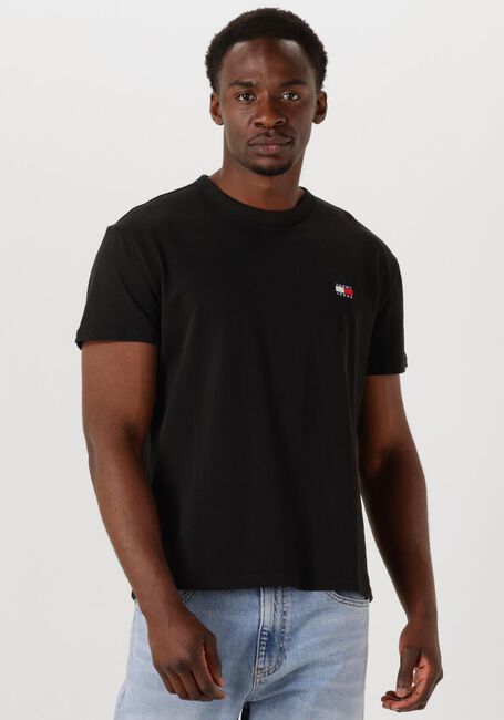 Schwarze TOMMY JEANS T-shirt TJM REG BADGE TEE EXT - large
