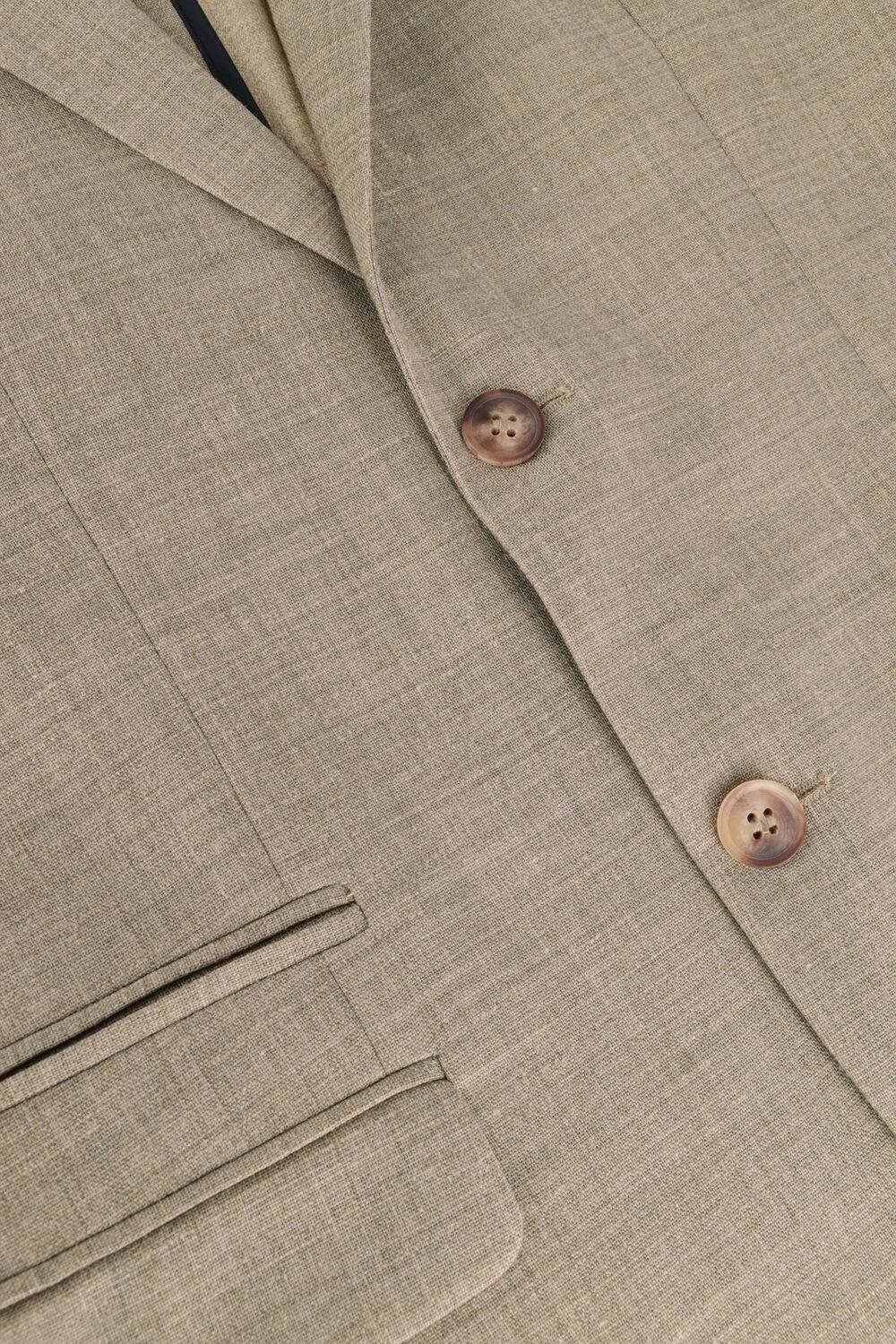 Sand SELECTED MEN Sakkos SLHSLIM-OASIS LINEN BLZ NOOS - large