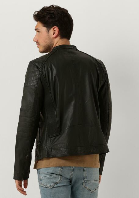 Dunkelgrün GOOSECRAFT Lederjack GC JACKET965 - large