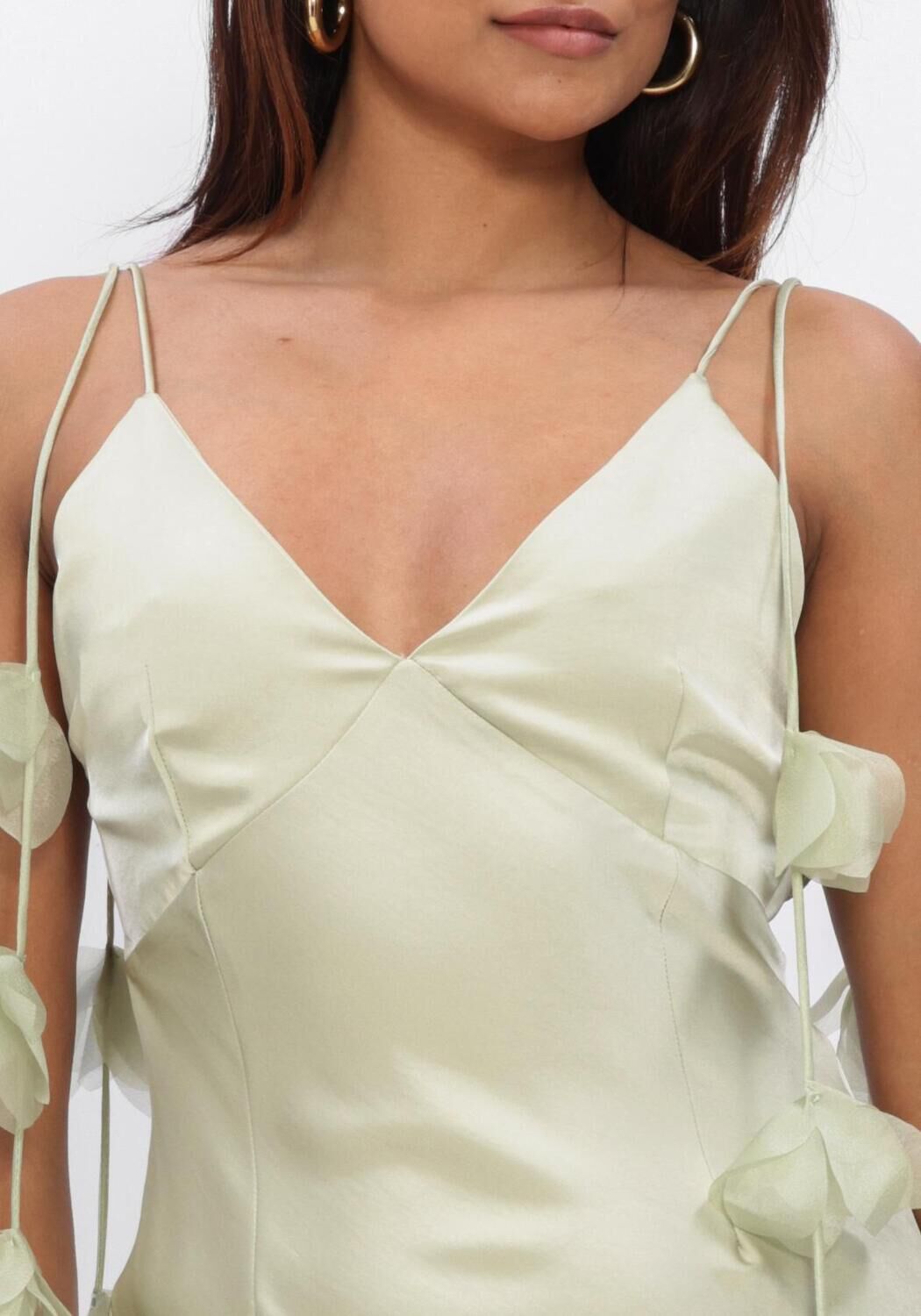 Minze NEO NOIR Maxikleid COLLY HEAVY SATEEN DRESS - large