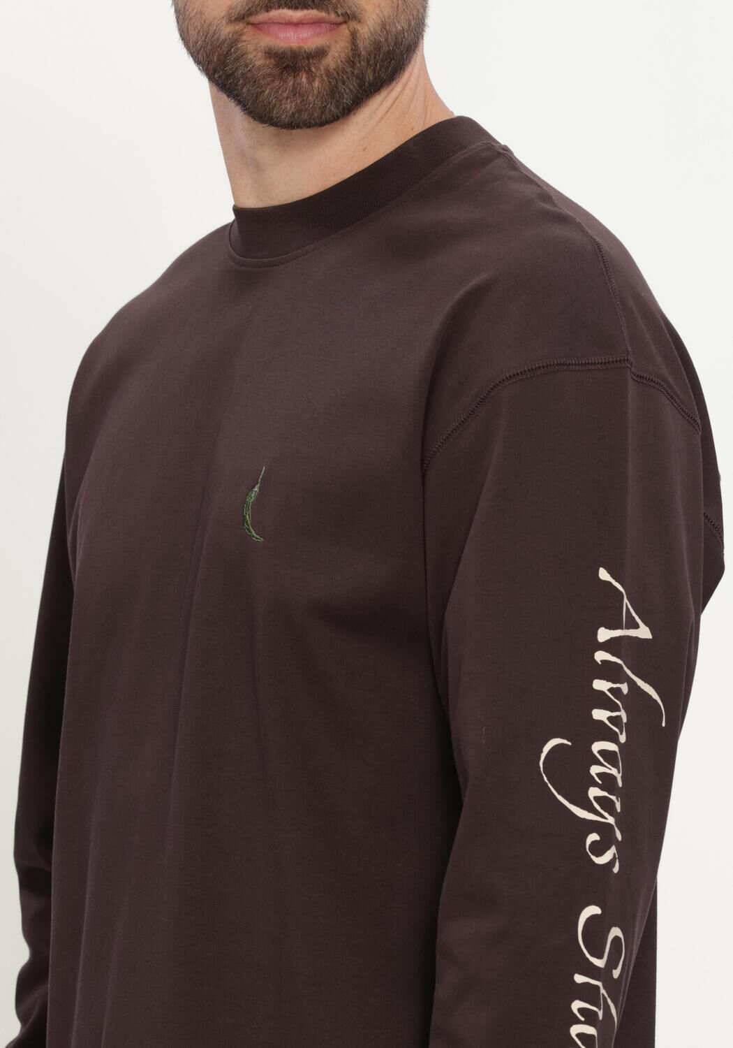 Braune MACED T-shirt M-AIDEN - large
