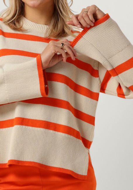 Sand MODSTRÖM Pullover CORBINMD STRIPE O-NECK - large