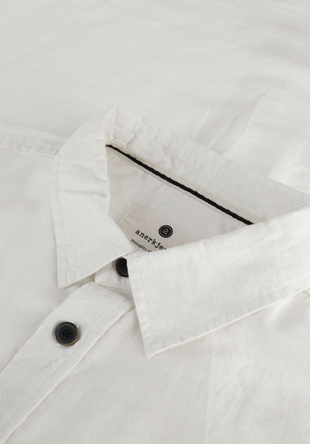 Nicht-gerade weiss ANERKJENDT Casual-Oberhemd AKLOUIS LINEN SHIRT - large