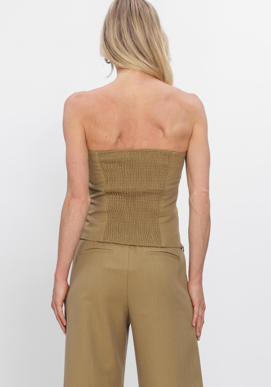 Khaki STUDIO AMAYA Top SOFIE 9 - large