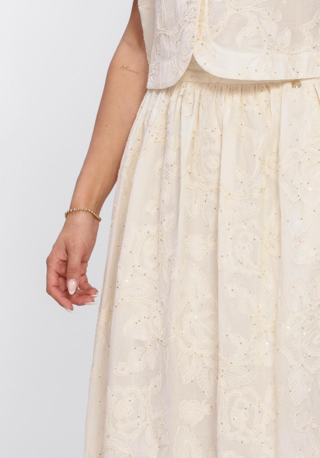 Nicht-gerade weiss LIU JO Midirock GONNA TS NAV LUNGA - large