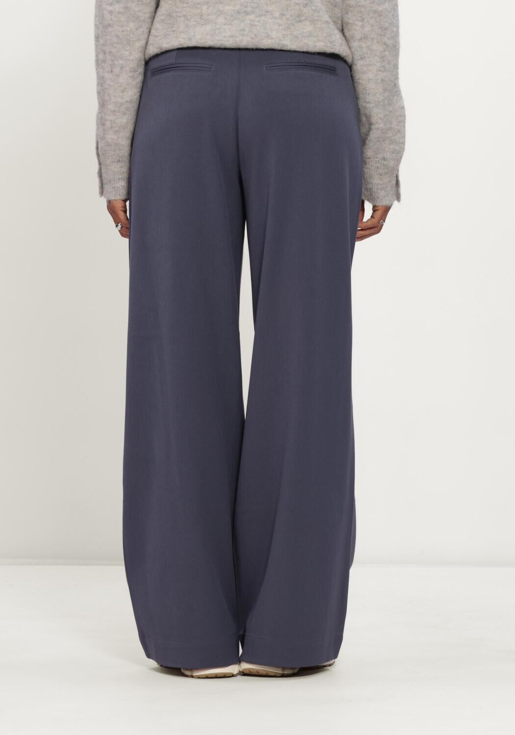 Dunkelblau MSCH COPENHAGEN Weite Hose MSCHHENRIKA HW PANTS - large
