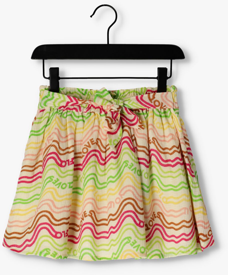 mehrfarbige/bunte like flo minirock fancy woven rainbow skirt