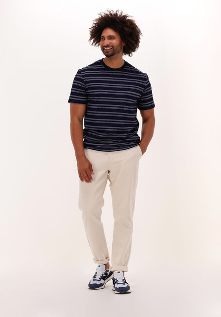 Dunkelblau ANERKJENDT T-shirt AKKIKKI CURVE STRIPE TEE - large