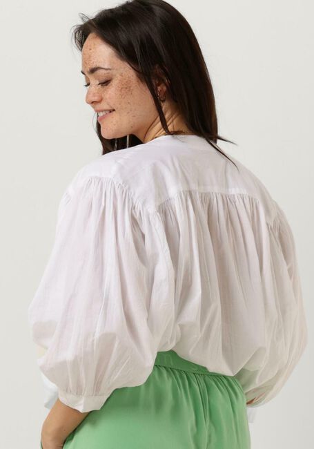 Weiße SUMMUM Blusen BLOUSE COTTON VOILE - large