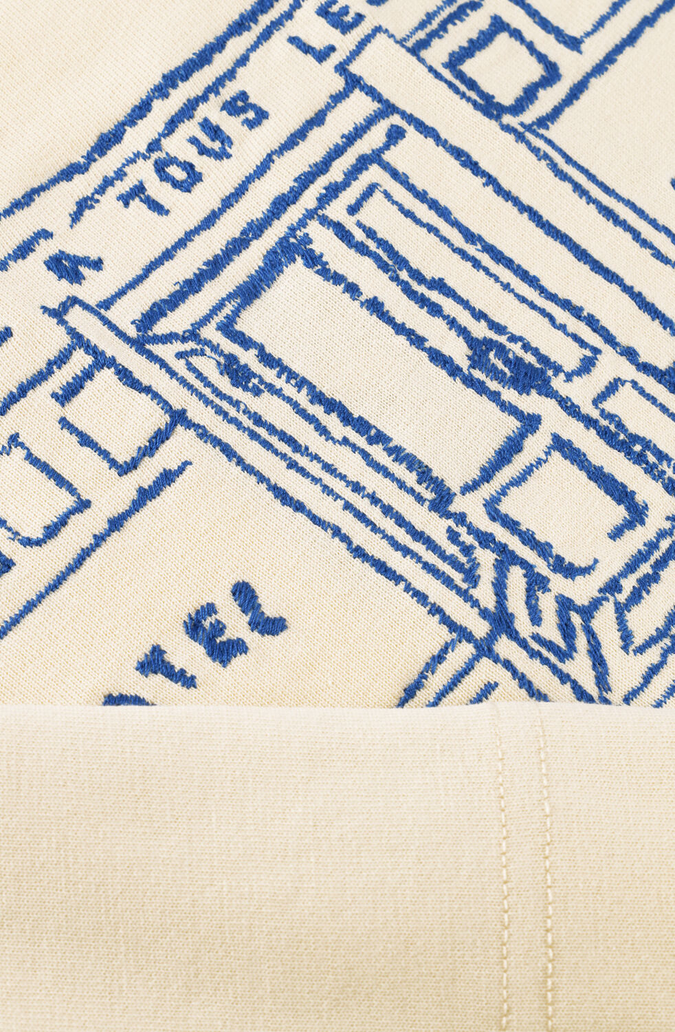 Ecru SELECTED MEN T-shirt SLHRELAXBROCK SS TEE HOTEL  AMOUR - large