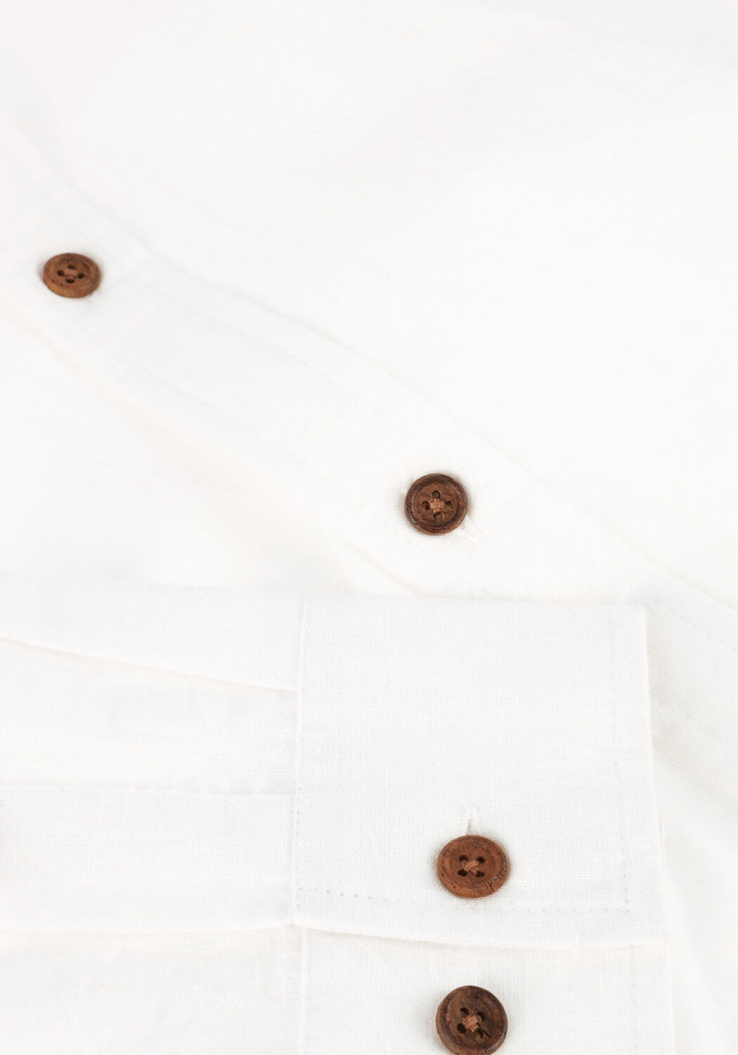 Wei&szlig;e ANERKJENDT Casual-Oberhemd AKLEIF L/S COT/LINEN SHIRT - large