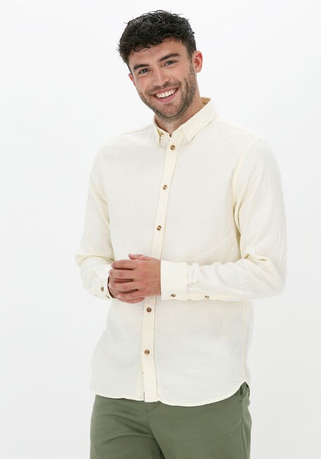 Gelbe ANERKJENDT Casual-Oberhemd AKKONRAD MUSSELIN SHIRT - large