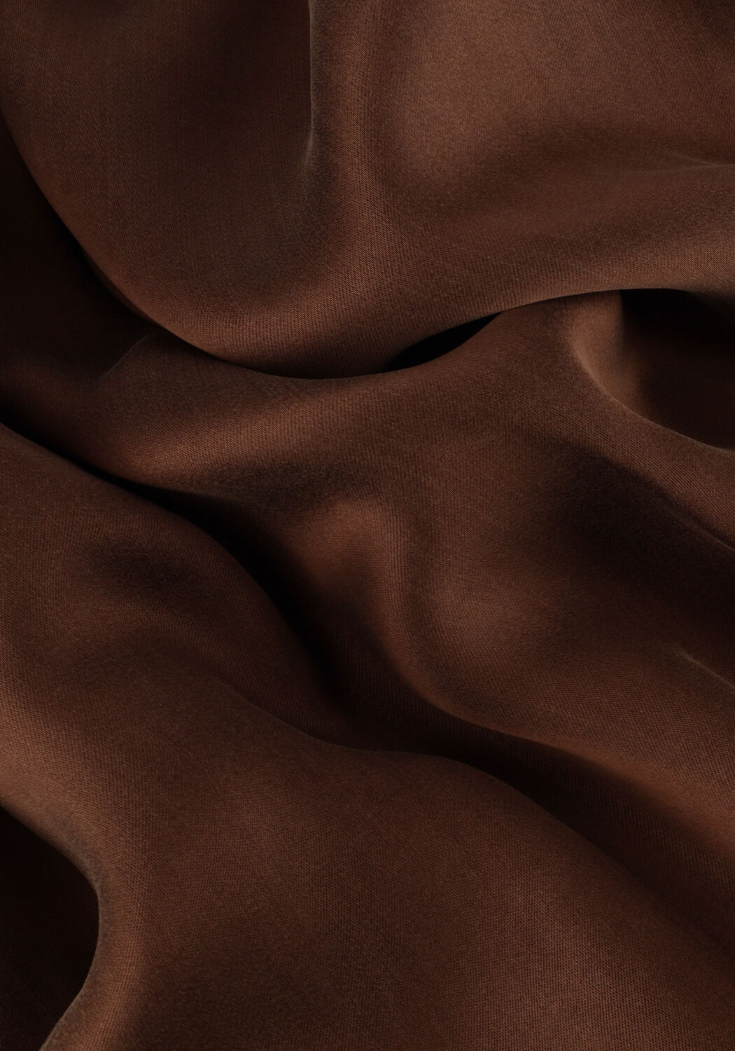 Braune VANILIA Top SATIN CHIC HALTER - large