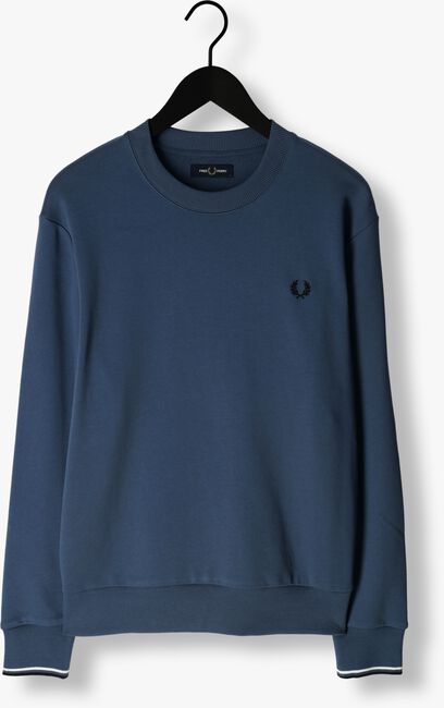 Blaue FRED PERRY Pullover CREW NECK SWEATSHIRT - large