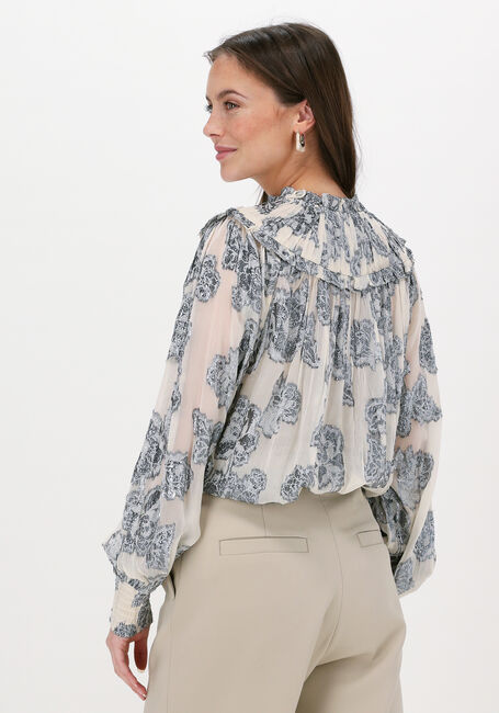 Nicht-gerade weiss SUMMUM Blusen TOP LUREX FLOWER - large
