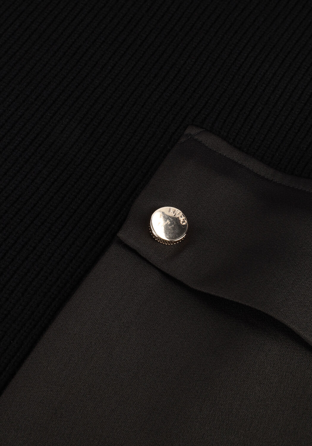 Schwarze LIU JO Minikleid ECS ABITO MAGLIA - large