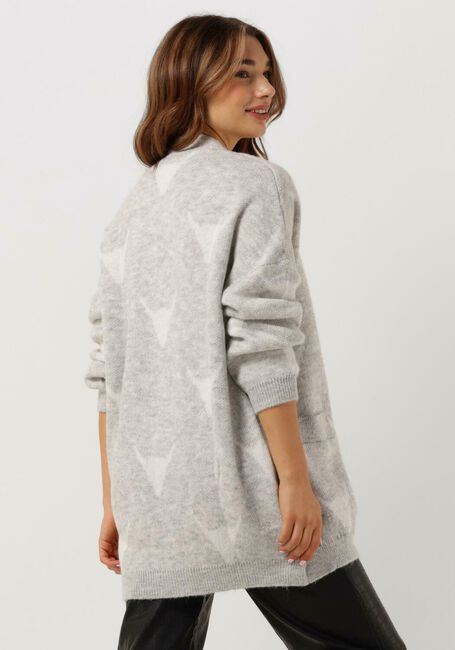 Hellgrau ALIX THE LABEL Strickjacke LADIES KNITTED BULL CARDIGAN - large