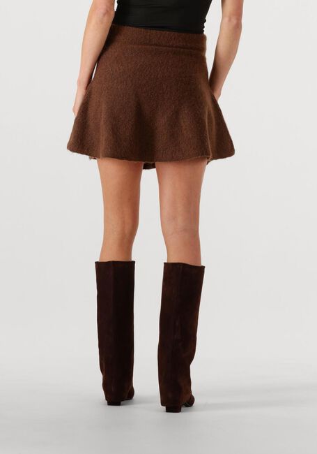 Braune EDITED Minirock ADALEE WOOL KNIT SKIRT - large