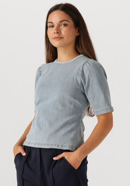 Hellblau NEO NOIR Top ROSIA DENIM EMB TOP - large