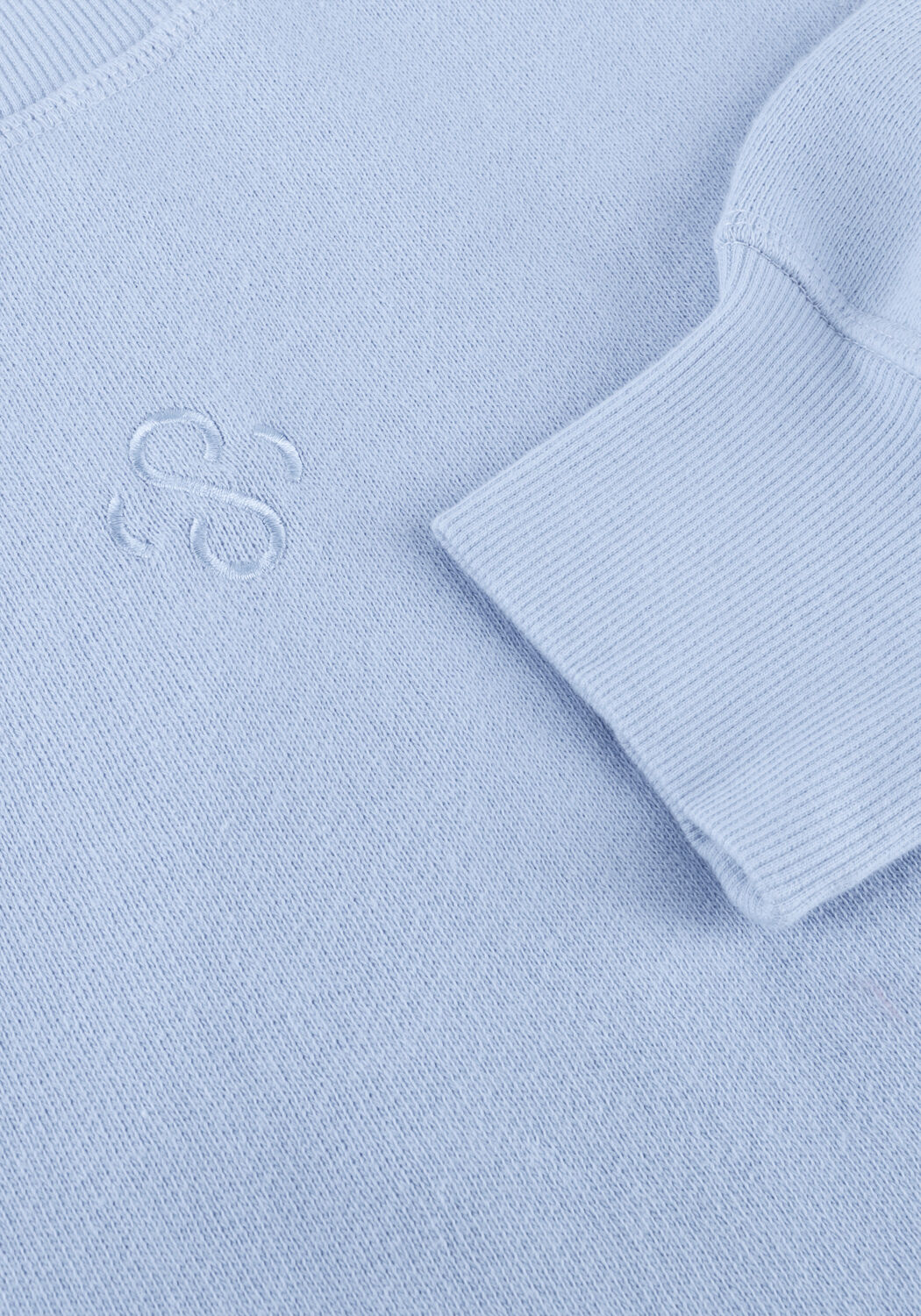 Hellblau SUMMUM Sweatshirt JERSEY FADE-OUT SWEAT - large