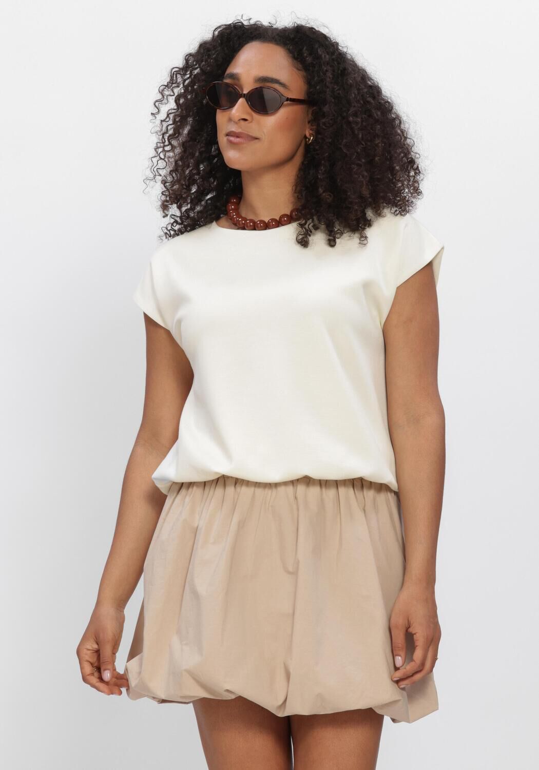 Ecru YDENCE Tops & T-shirts TOP MAVIS - large