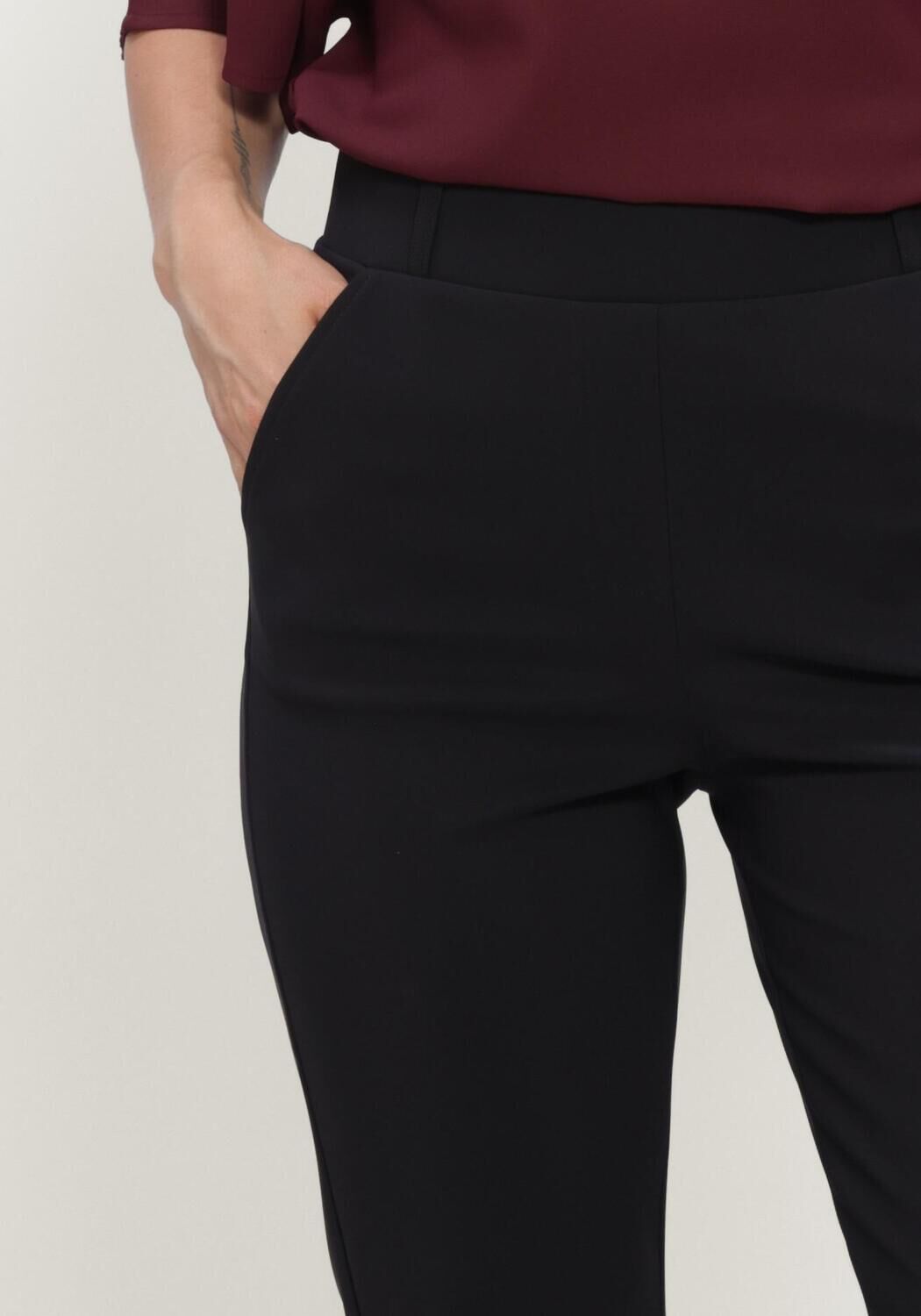 Schwarze STUDIO ANNELOES Hose Flair winter bonded trousers - large