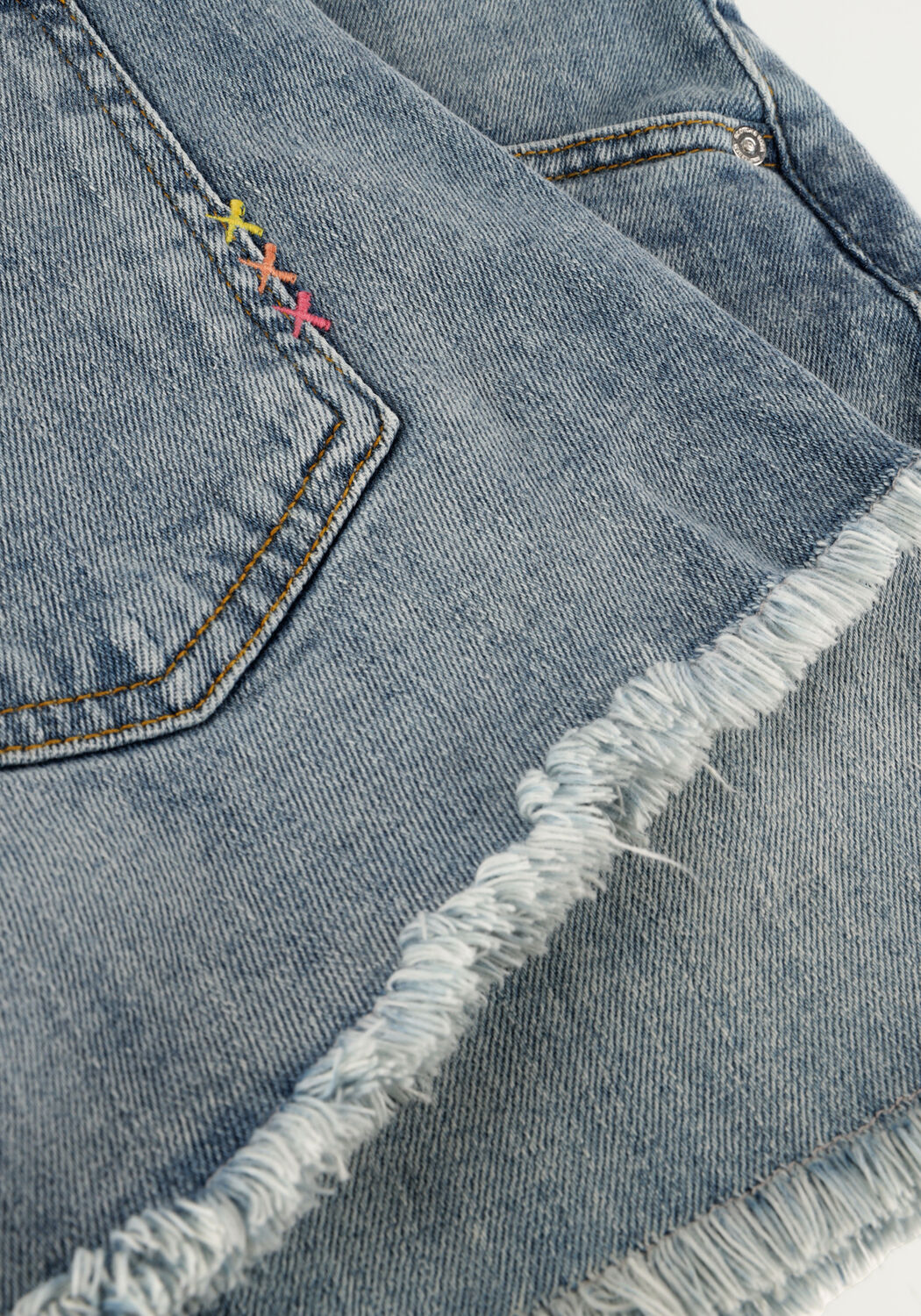 Blaue SCOTCH & SODA Jeans THE COVE BOYFRIEND SHORTS - SUMMER SHOWER - large